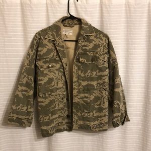 CURRENT/ELLIOT Camo Jean Jacket Size 0